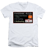 Load image into Gallery viewer, Pandemic Rules 1 - Men&#39;s V-Neck T-Shirt
