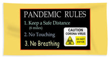 Load image into Gallery viewer, Pandemic Rules 2 - Beach Towel
