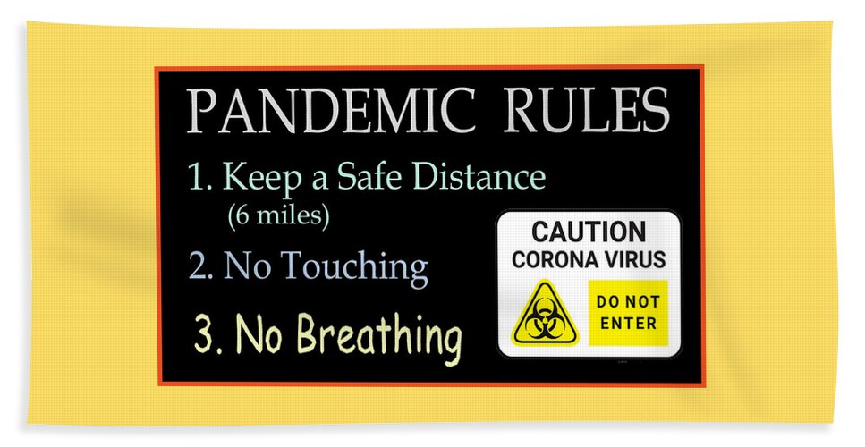 Pandemic Rules 2 - Beach Towel