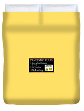 Load image into Gallery viewer, Pandemic Rules 2 - Duvet Cover
