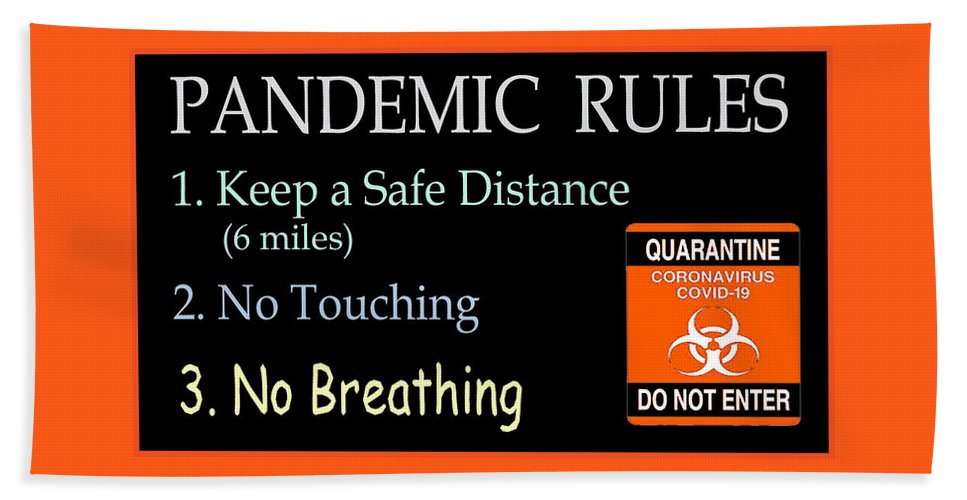 Pandemic Rules 3 - Beach Towel