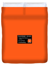 Load image into Gallery viewer, Pandemic Rules 3 - Duvet Cover
