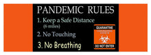 Load image into Gallery viewer, Pandemic Rules 3 - Yoga Mat
