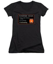 Load image into Gallery viewer, Pandemic Rules 3 - Women's V-Neck
