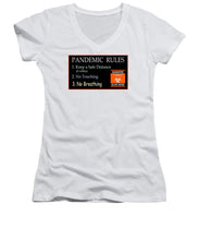 Load image into Gallery viewer, Pandemic Rules 3 - Women's V-Neck
