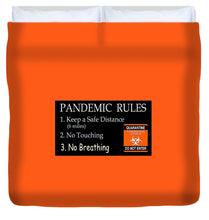Load image into Gallery viewer, Pandemic Rules 3 - Duvet Cover
