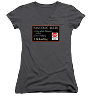Load image into Gallery viewer, Pandemic Rules 4 - Women's V-Neck
