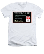 Load image into Gallery viewer, Pandemic Rules 4 - Men's V-Neck T-Shirt
