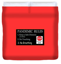 Load image into Gallery viewer, Pandemic Rules 4 - Duvet Cover
