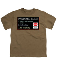 Load image into Gallery viewer, Pandemic Rules 4 - Youth T-Shirt
