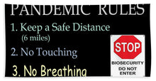 Load image into Gallery viewer, Pandemic Rules 4 - Bath Towel
