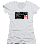 Load image into Gallery viewer, Pandemic Rules 4 - Women's V-Neck
