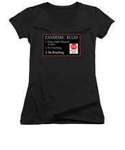 Load image into Gallery viewer, Pandemic Rules 4 - Women's V-Neck
