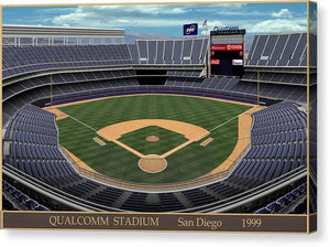 Qualcomm Stadium 1999 - Canvas Print