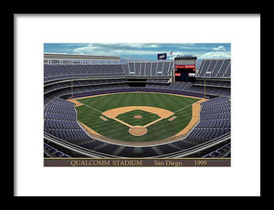 Qualcomm Stadium 1999 - Framed Print