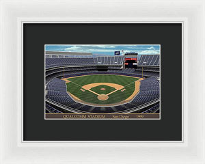 Qualcomm Stadium 1999 - Framed Print