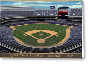 Qualcomm Stadium 1999 - Greeting Card