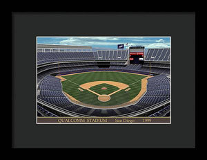 Qualcomm Stadium 1999 - Framed Print