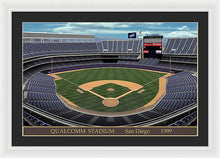 Load image into Gallery viewer, Qualcomm Stadium 1999 - Framed Print
