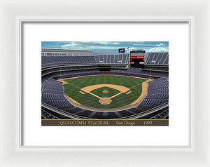 Qualcomm Stadium 1999 - Framed Print