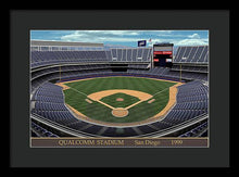 Load image into Gallery viewer, Qualcomm Stadium 1999 - Framed Print
