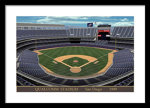 Qualcomm Stadium 1999 - Framed Print