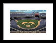 Load image into Gallery viewer, Qualcomm Stadium 1999 - Framed Print
