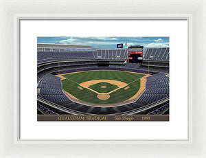 Qualcomm Stadium 1999 - Framed Print