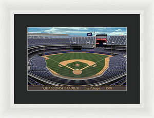 Qualcomm Stadium 1999 - Framed Print