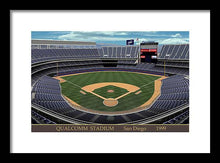 Load image into Gallery viewer, Qualcomm Stadium 1999 - Framed Print
