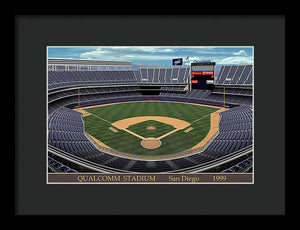 Qualcomm Stadium 1999 - Framed Print