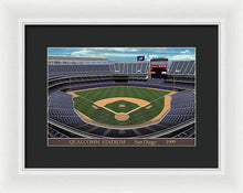 Load image into Gallery viewer, Qualcomm Stadium 1999 - Framed Print
