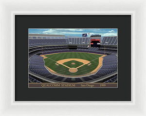 Qualcomm Stadium 1999 - Framed Print