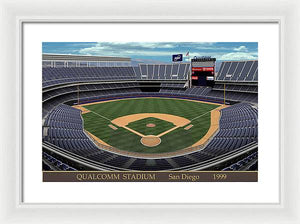 Qualcomm Stadium 1999 - Framed Print