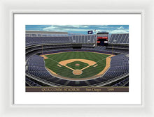 Load image into Gallery viewer, Qualcomm Stadium 1999 - Framed Print
