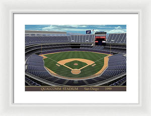 Qualcomm Stadium 1999 - Framed Print