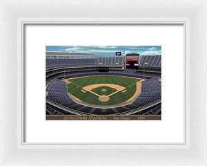 Qualcomm Stadium 1999 - Framed Print