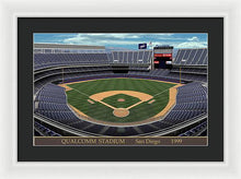 Load image into Gallery viewer, Qualcomm Stadium 1999 - Framed Print
