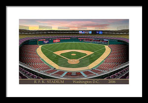 R.F.K. Stadium 2006 - Framed Print