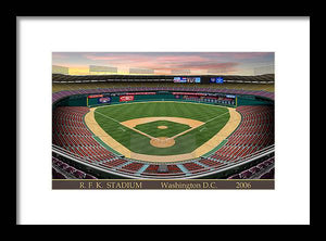 R.F.K. Stadium 2006 - Framed Print