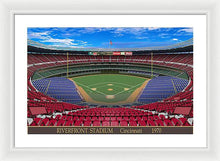 Load image into Gallery viewer, Riverfront Stadium 1970 - Framed Print
