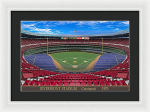 Riverfront Stadium 1970 - Framed Print