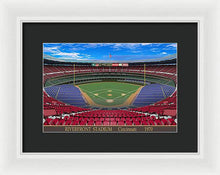 Load image into Gallery viewer, Riverfront Stadium 1970 - Framed Print
