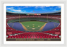 Load image into Gallery viewer, Riverfront Stadium 1970 - Framed Print
