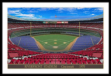 Load image into Gallery viewer, Riverfront Stadium 1970 - Framed Print
