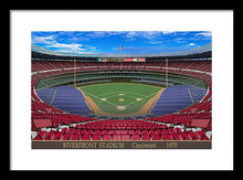 Load image into Gallery viewer, Riverfront Stadium 1970 - Framed Print
