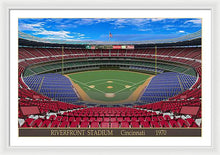 Load image into Gallery viewer, Riverfront Stadium 1970 - Framed Print
