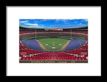 Load image into Gallery viewer, Riverfront Stadium 1970 - Framed Print
