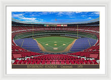 Load image into Gallery viewer, Riverfront Stadium 1970 - Framed Print
