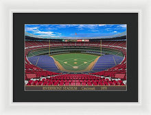 Load image into Gallery viewer, Riverfront Stadium 1970 - Framed Print
